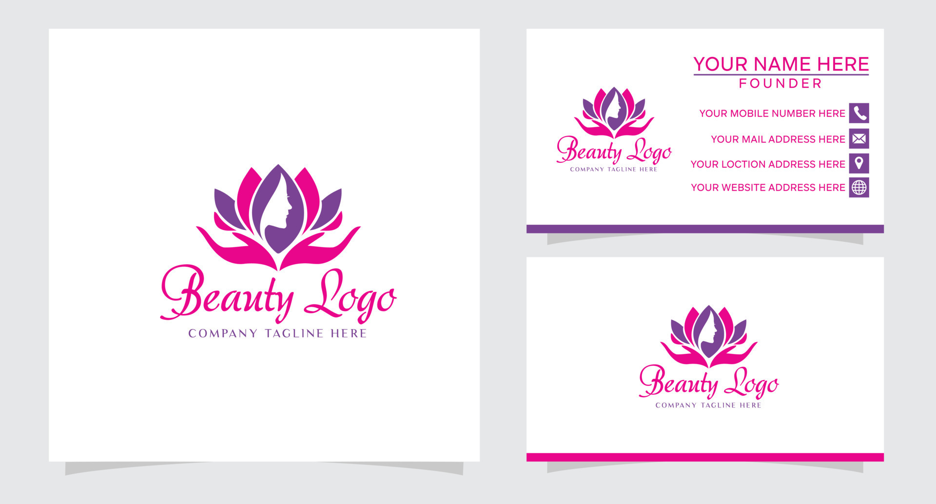 lotus flower beauty salon and hair treatment logo 24269677 Vector Art
