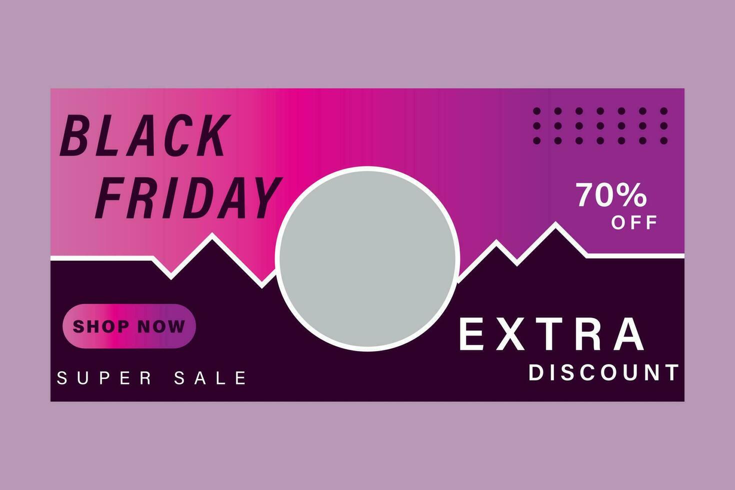 Black Friday sale banner - banner vector