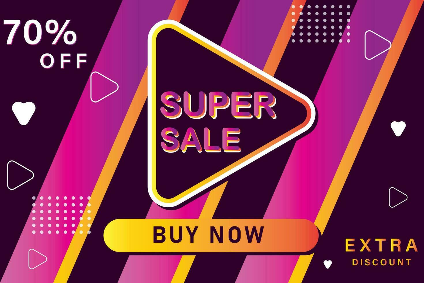 Super Sale Template -  Banner vector