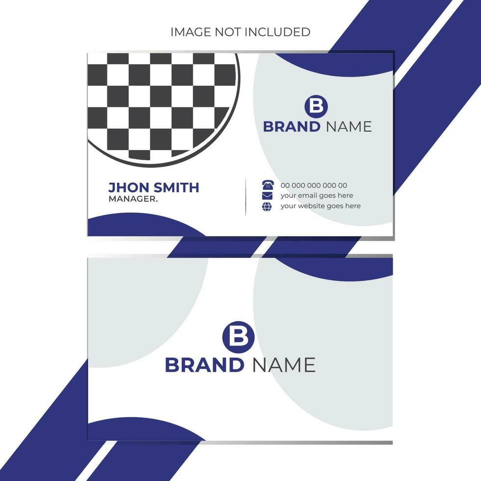 Modern Business Card Design Template. vector