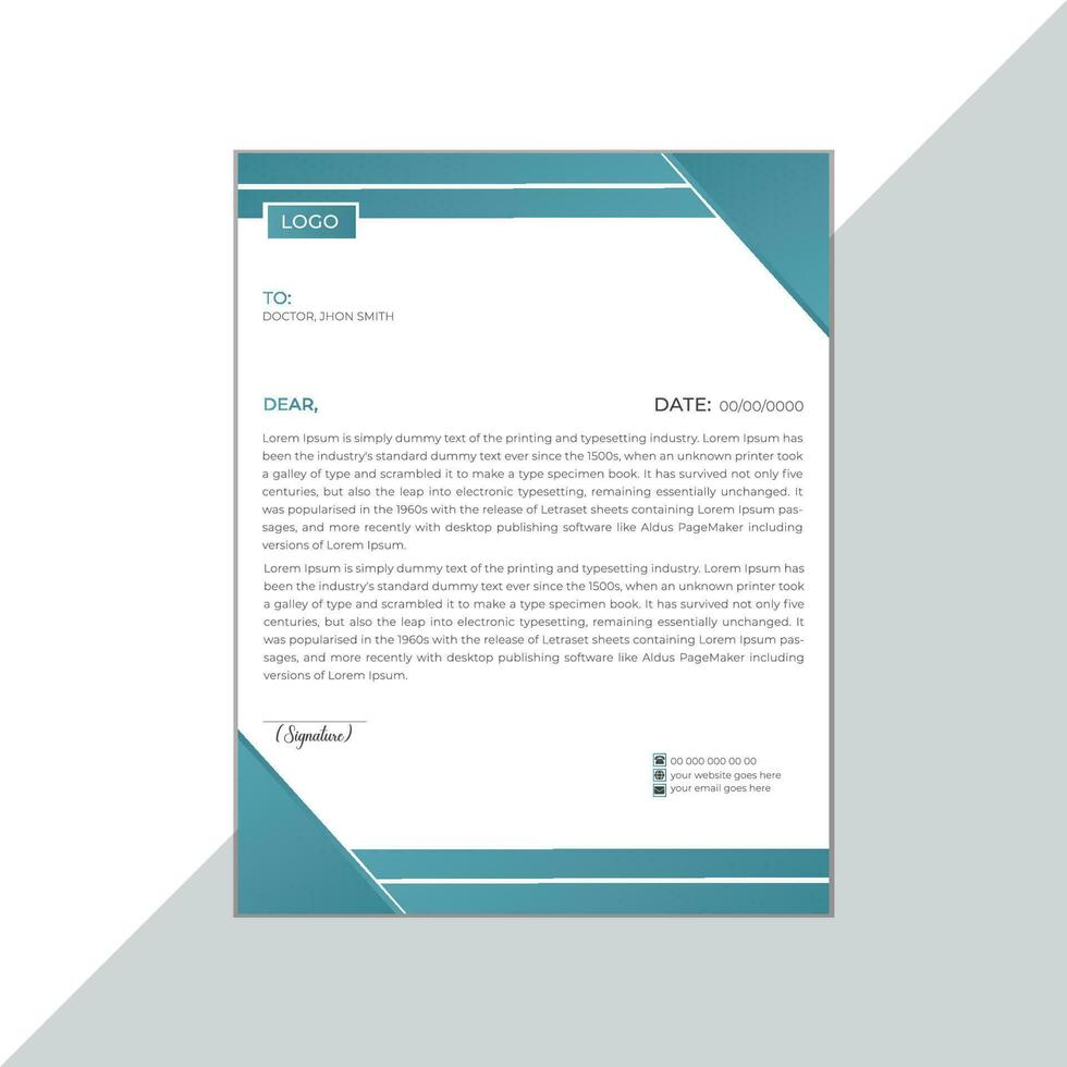 Medical Letterhead design 24269807 Vector Art at Vecteezy