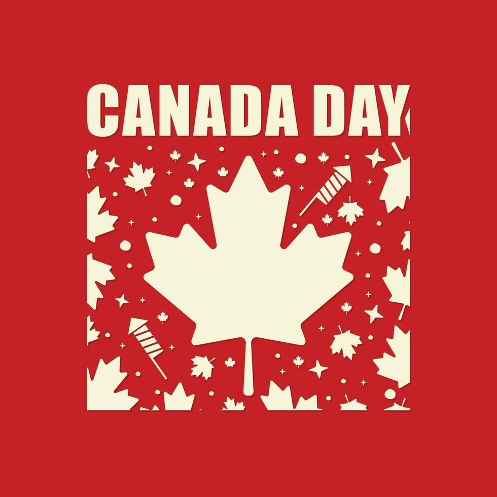 vector illustration background for canada day