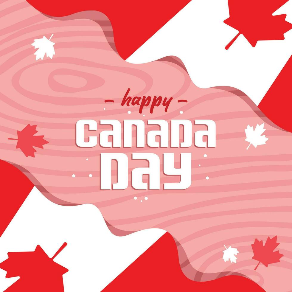 canada day background vector illustration