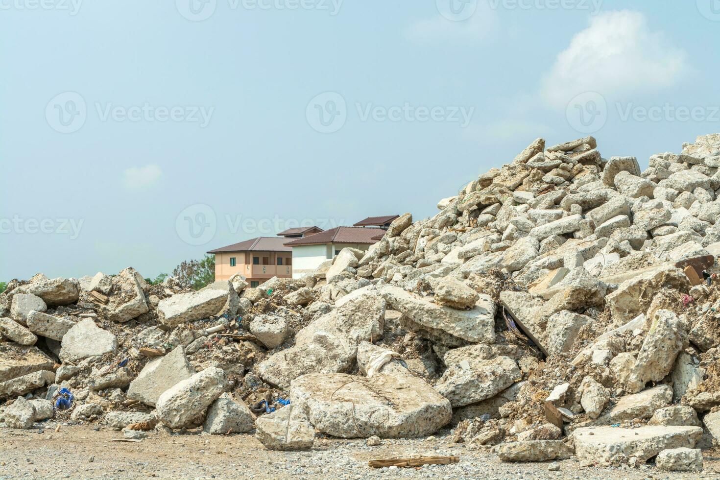 Ruined rubble in outdoor nature photo