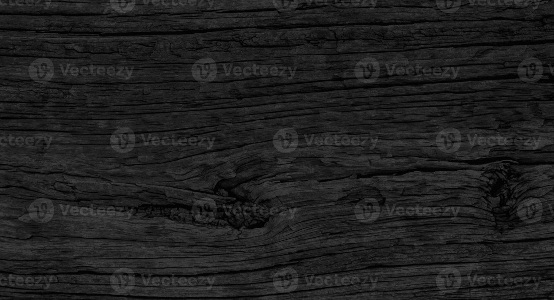 Wood black background long. Dark texture blank for design photo