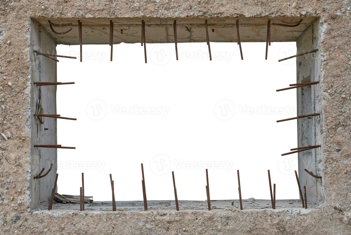Concrete pipe isolated on white background. Clipping path photo