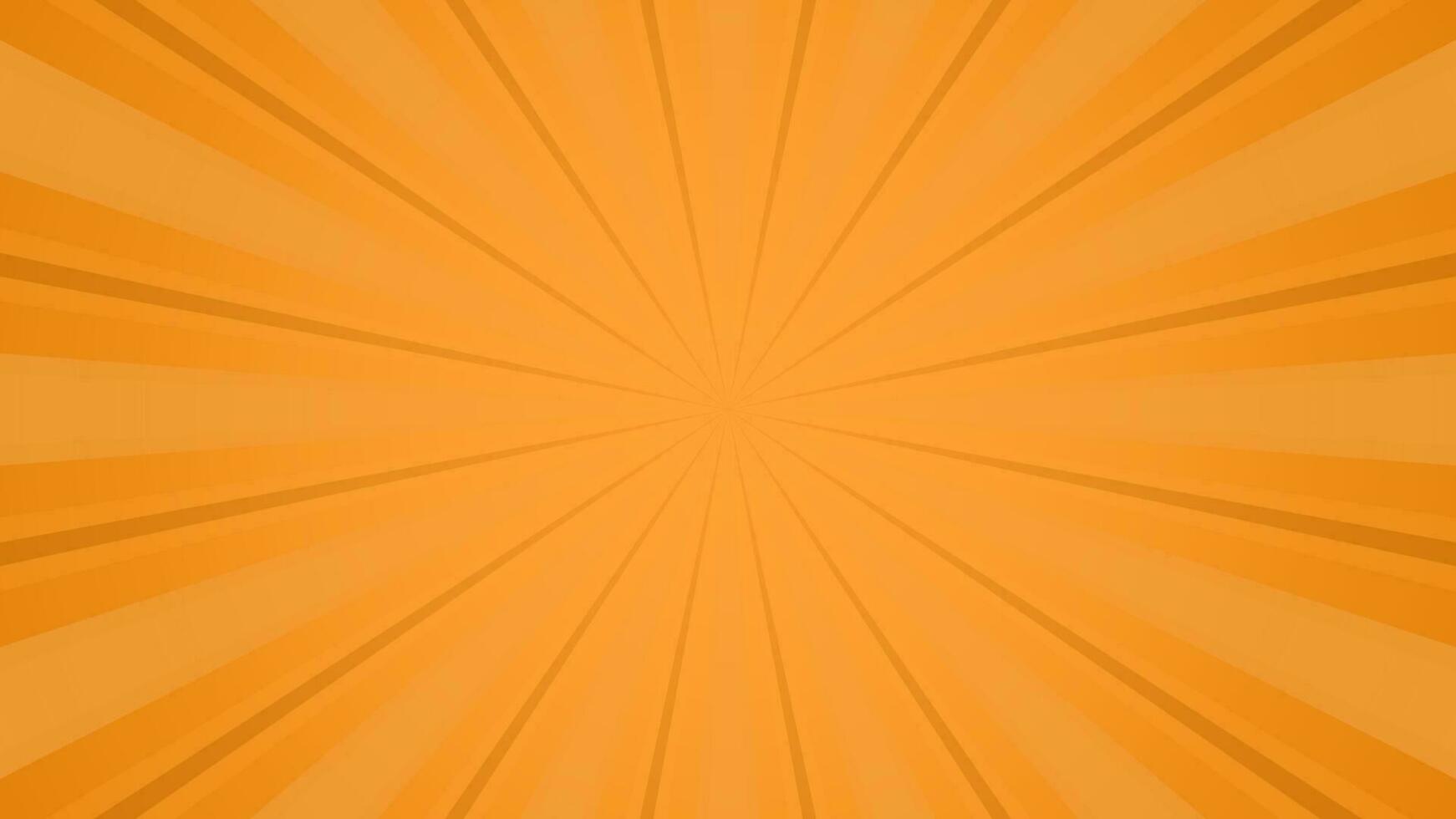 Soft Orange Sun burst vector background
