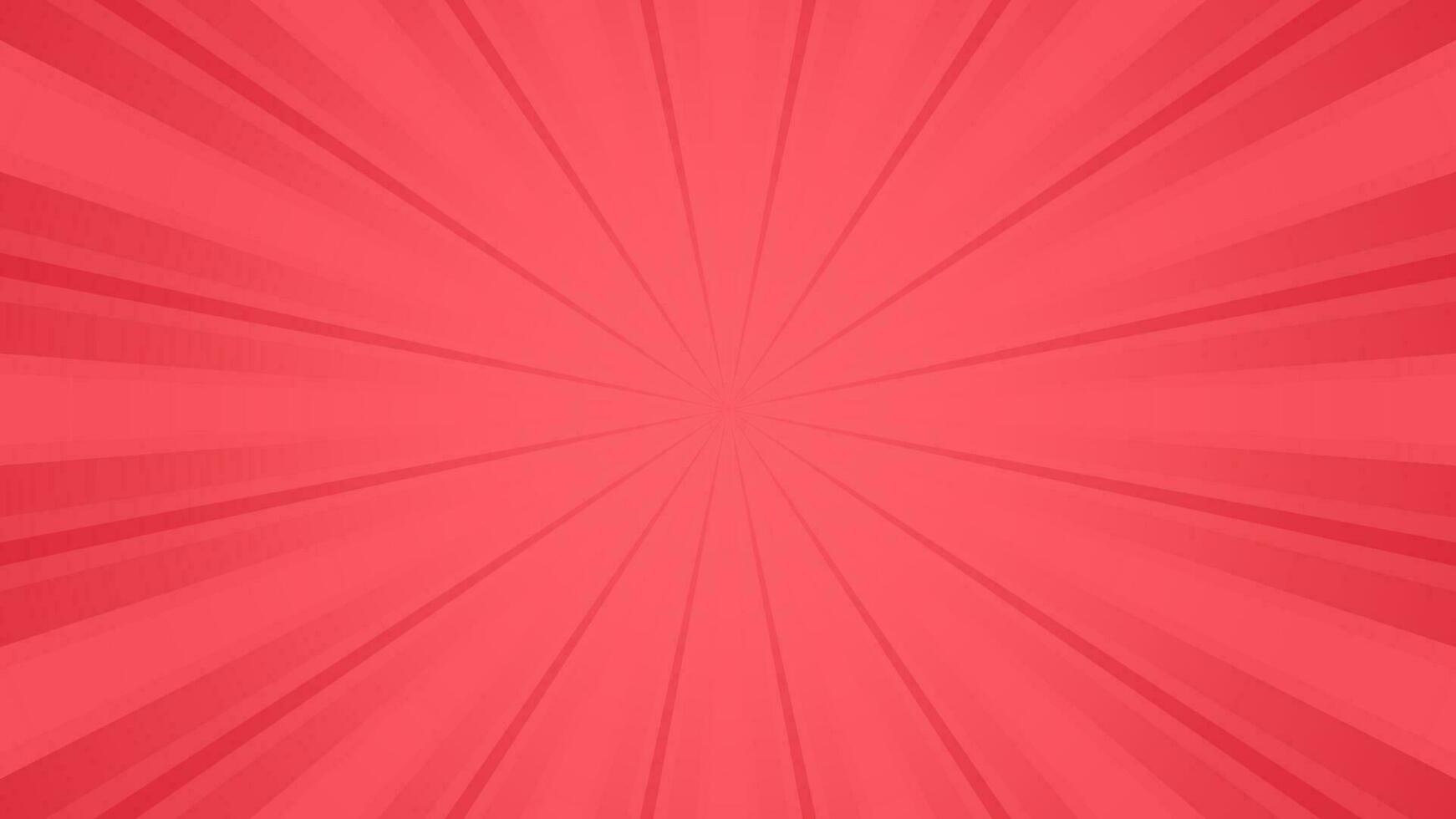 Soft Red Sun burst vector background