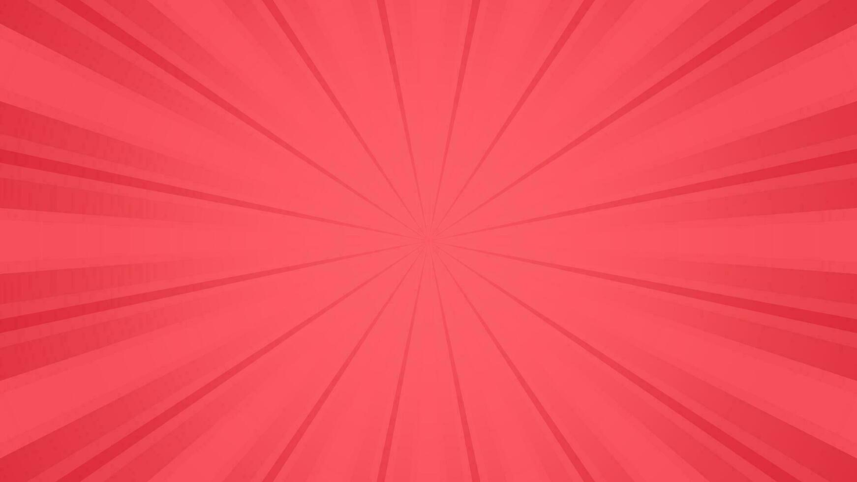 Soft Red Sun burst vector background