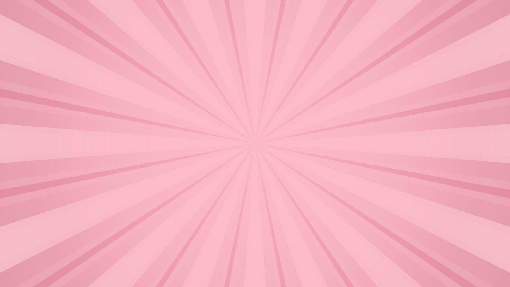 Soft Pink Sun burst vector background