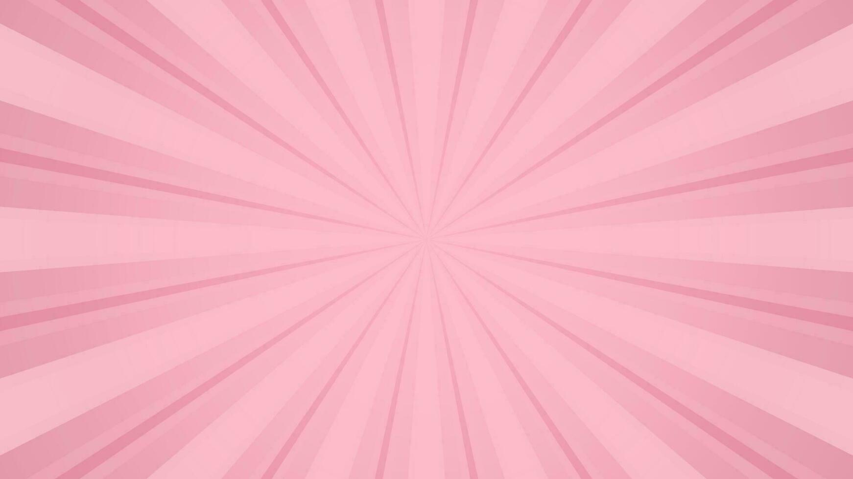 Soft Pink Sun burst vector background