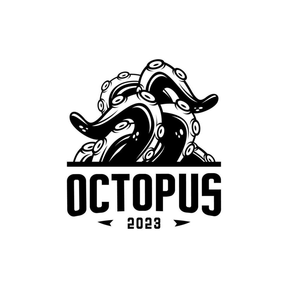OCTOPUS TENTACLE LOGO vector