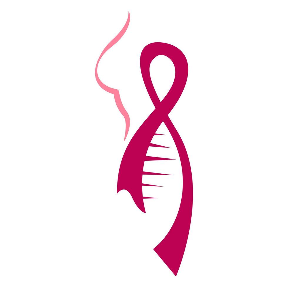 Breast Cancer Information logo design vector