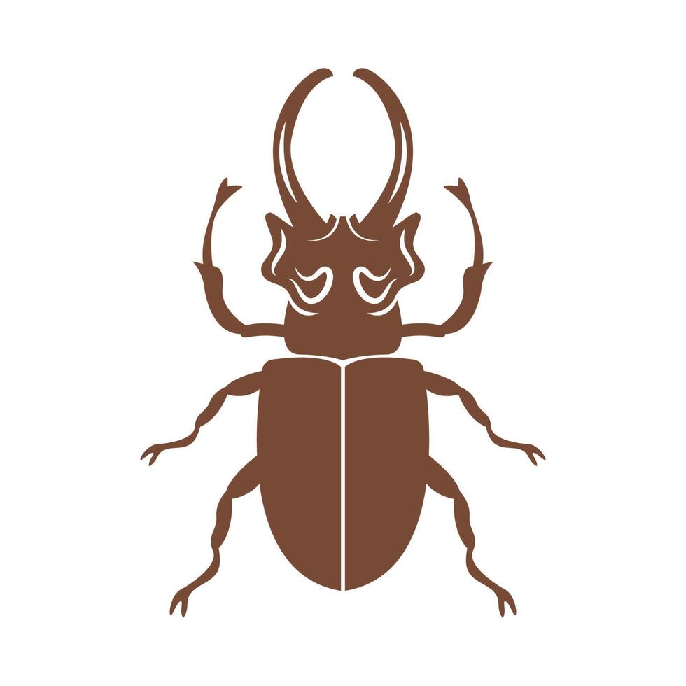 escarabajo logo icono diseño vector