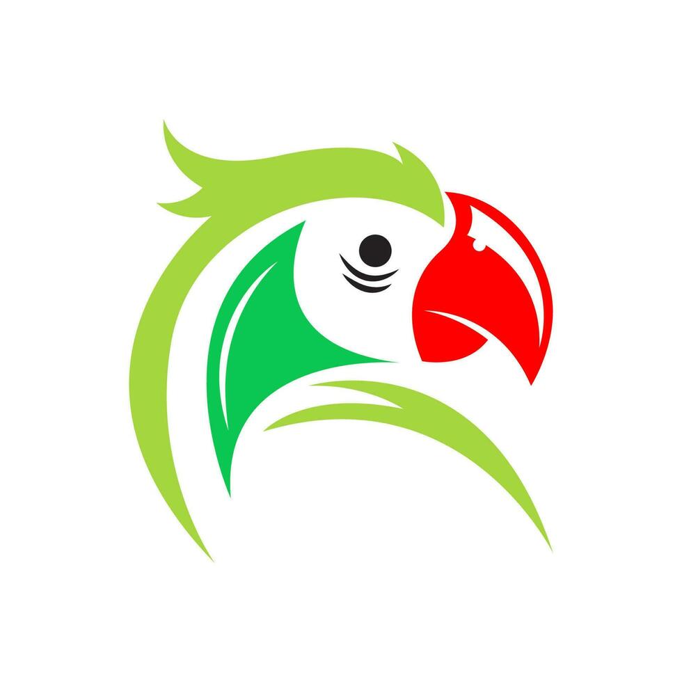 Parrot logo icon design vector