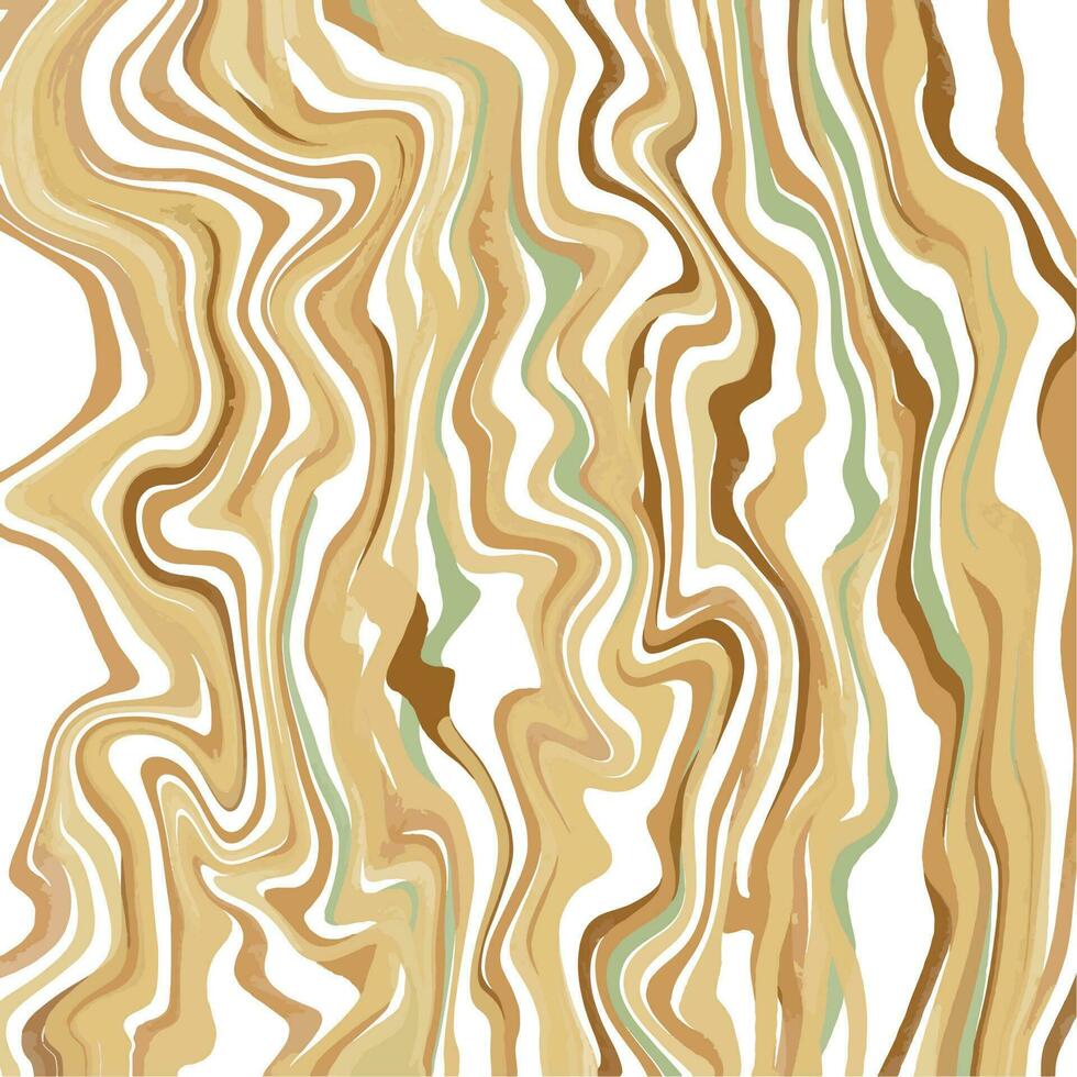 abstract golden wavy marble fluid on dark background vector