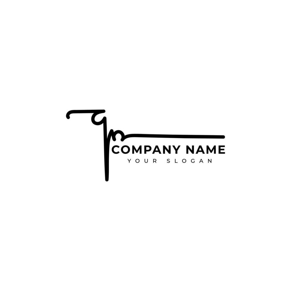 Qn Initial signature logo vector design