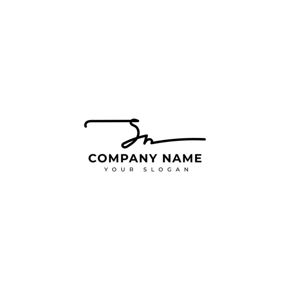 Sn Initial signature logo vector design
