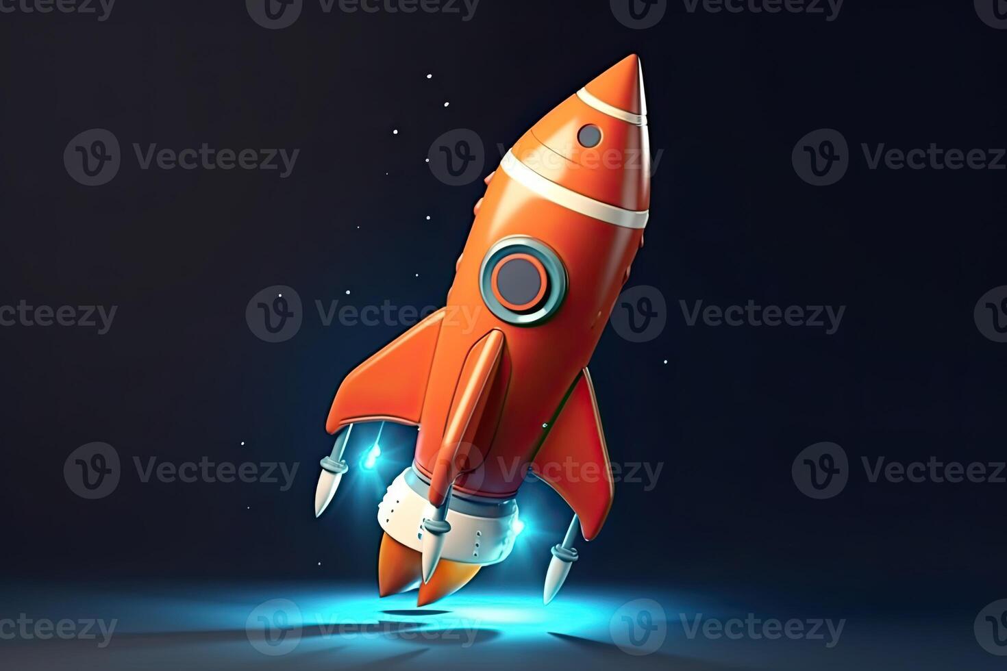 Rocket launching aesthetic photo