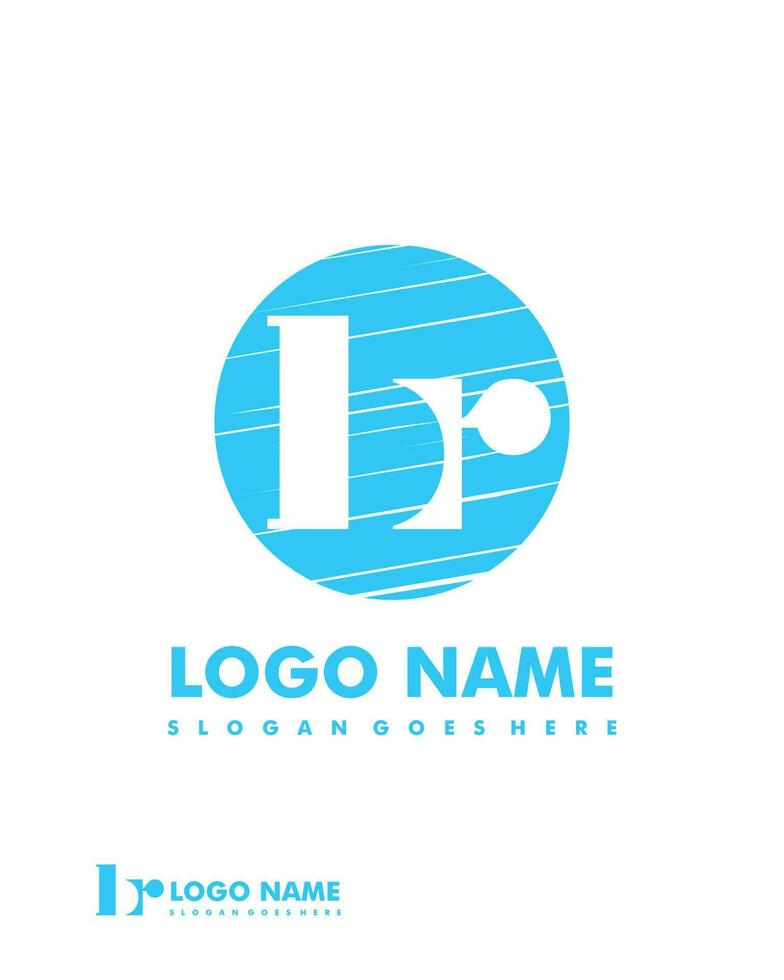 Initial BR negative space logo with circle template vector