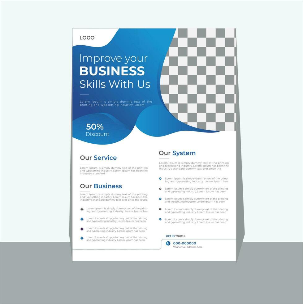 Modern Business Flyer Template design vector