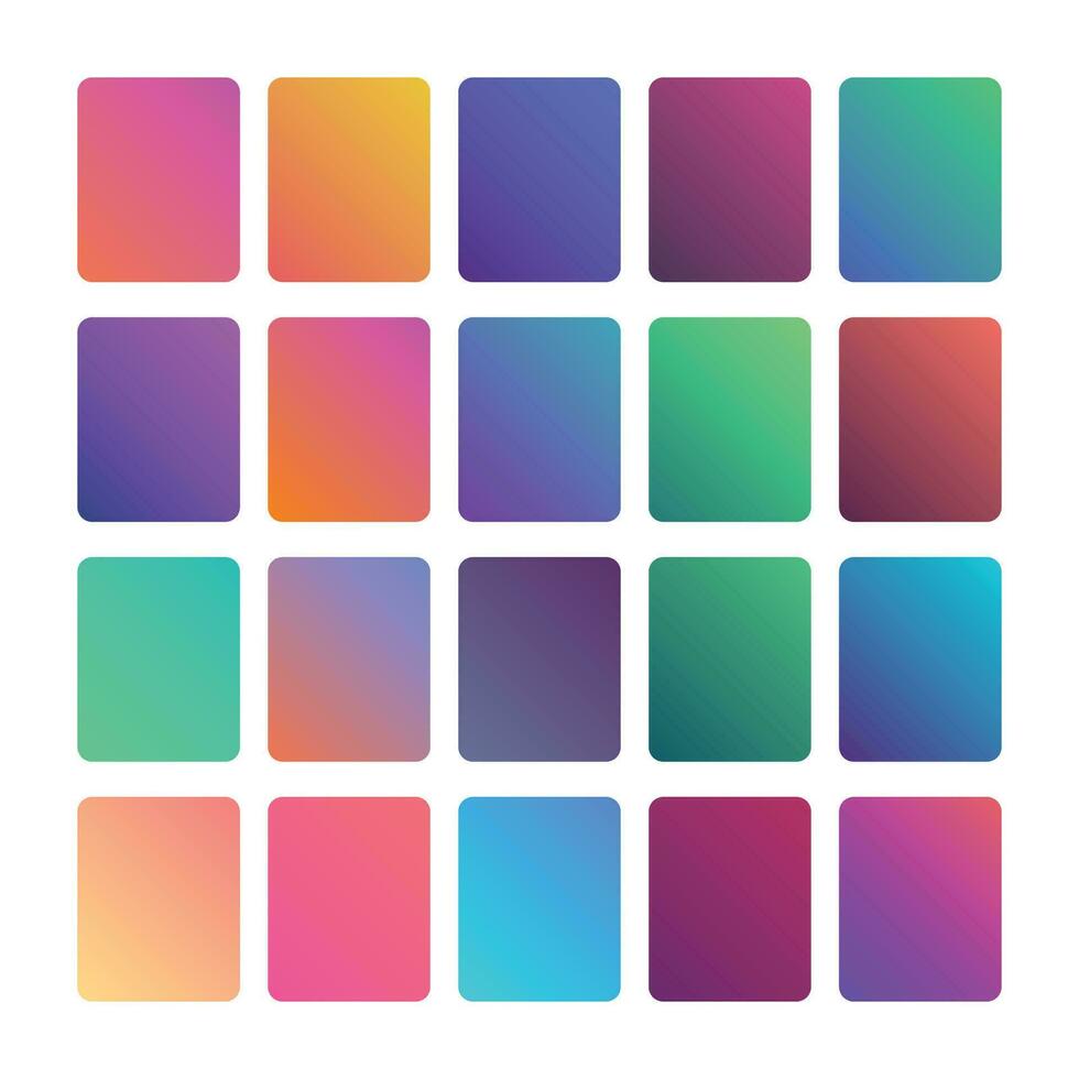 Vector Gradient Set Colorful Design Template