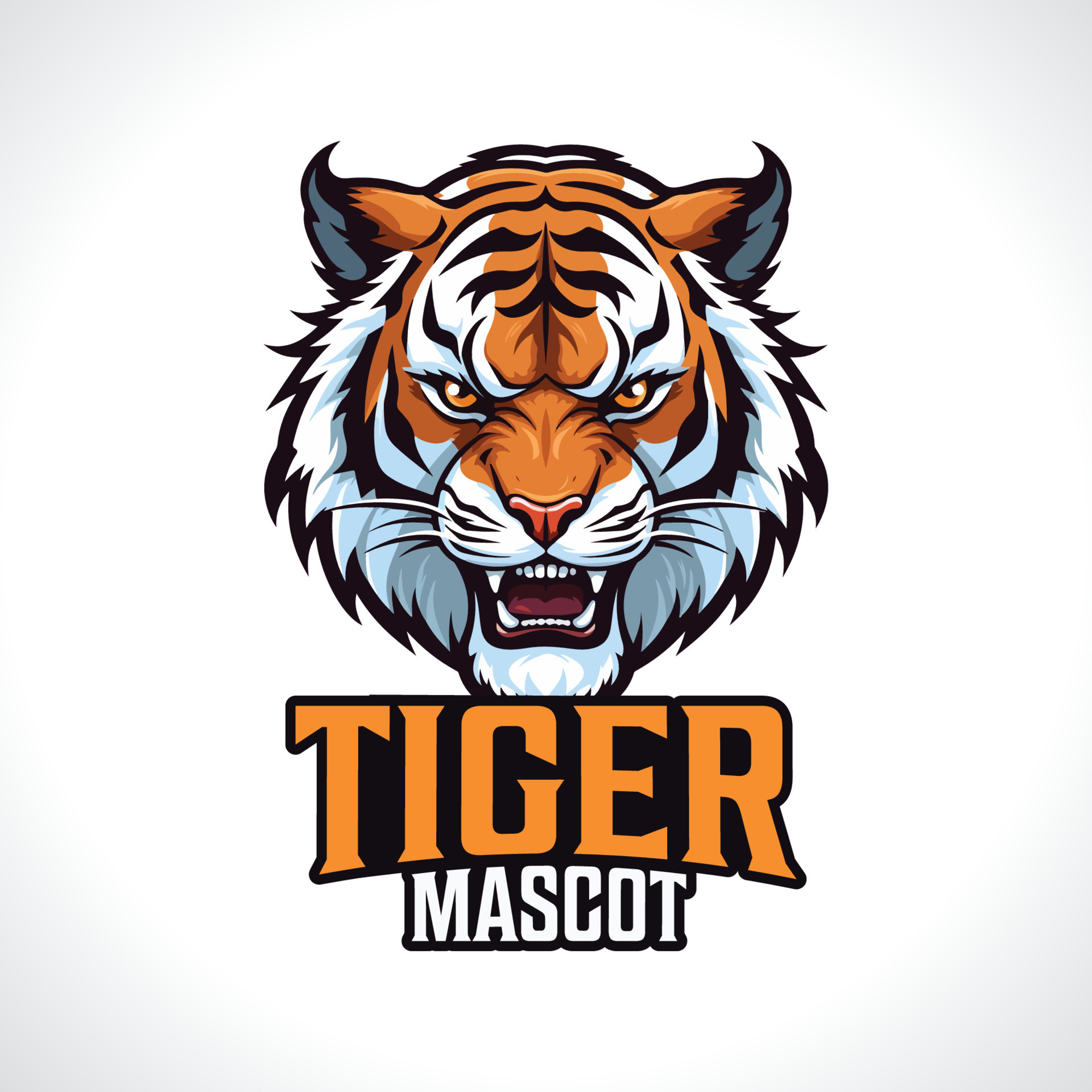 Tiger Mascot Logo Design 24271733 Vector Art at Vecteezy