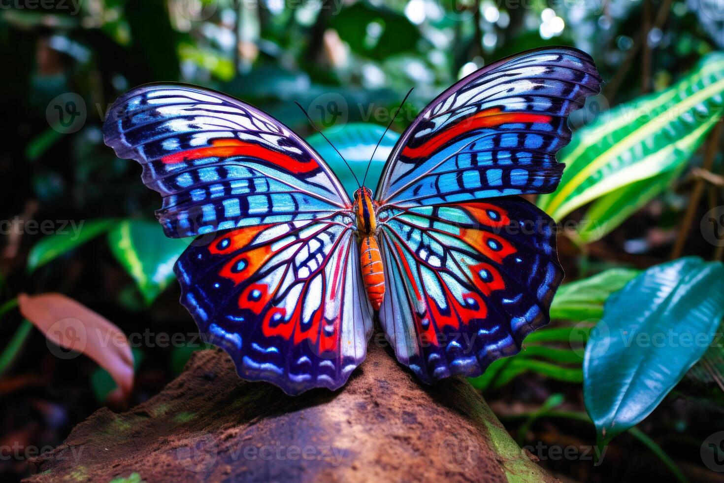 beautiful butterfly in the jungle photo