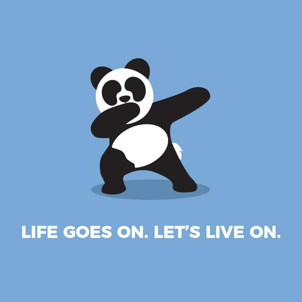 LIFE GOES ON Vector Illustration Graphic