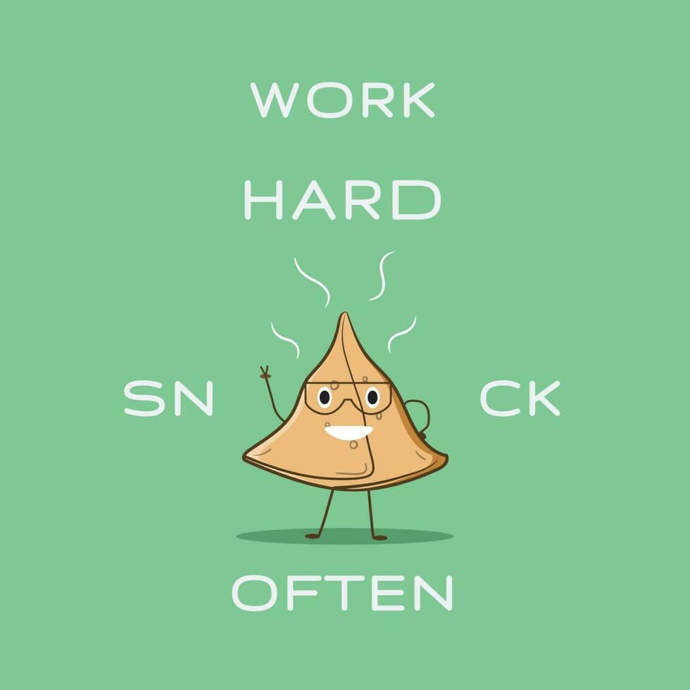 WORK HARD Vector Illustration Graphic