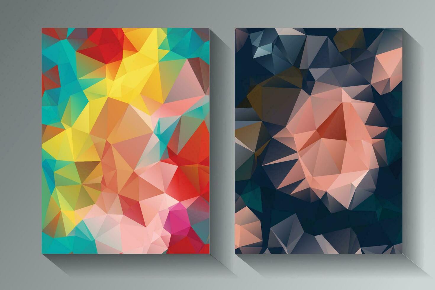 Low Poly vector abstract textured polygonal background.