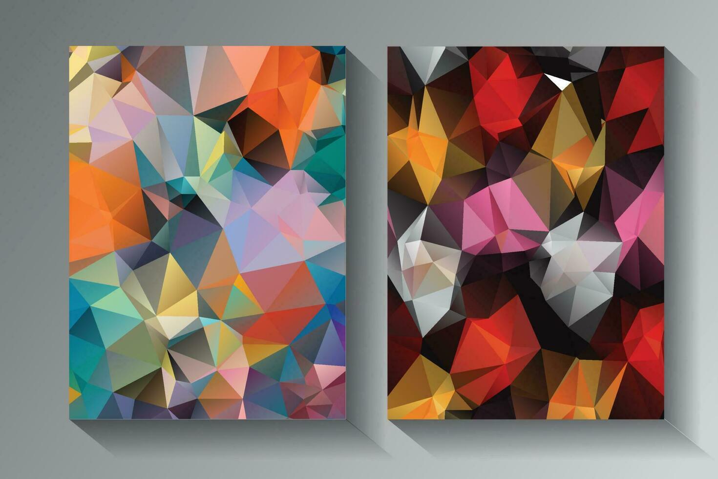 Low Poly vector abstract textured polygonal background.