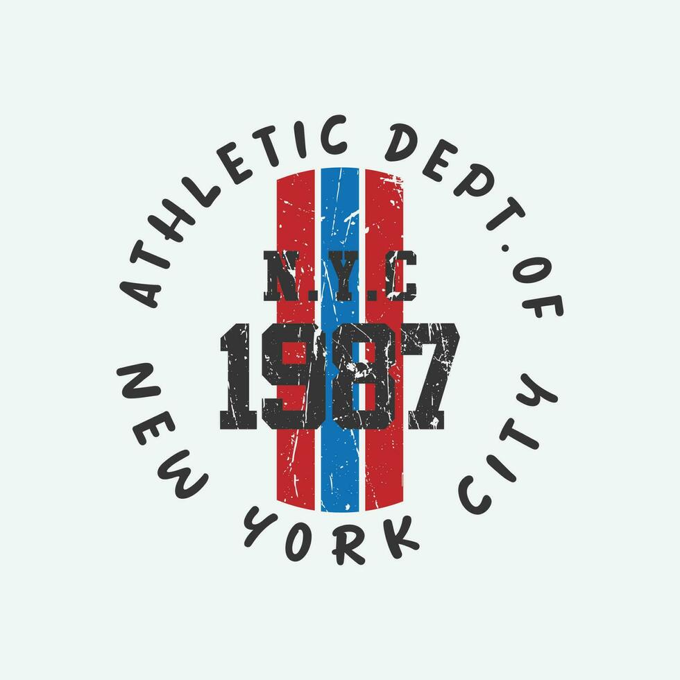 tipografía de ilustración de nueva york. perfecto para el diseño de camisetas vector