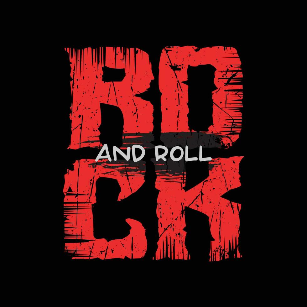 Vector illustration on the theme of rock and roll. Vintage design. Grunge background. Skull typography, t-shirt graphics, print, postcard, poster, banner, flyer