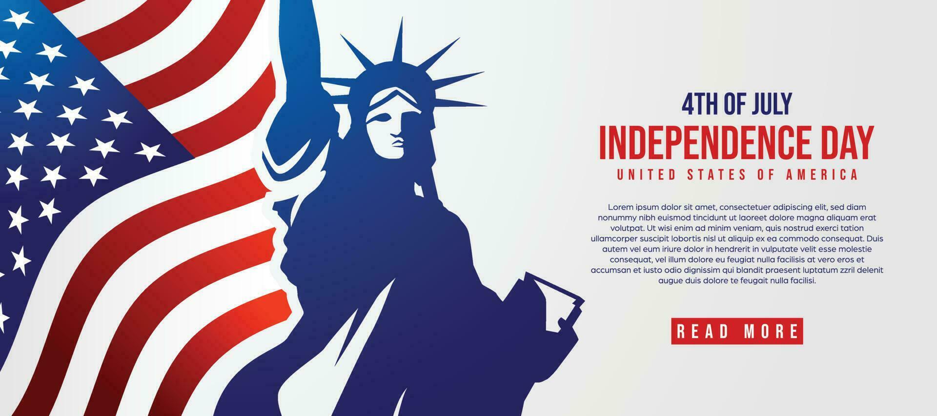 contento independencia día de unido estados de America, 4to de julio vector modelo diseño, America bandera antecedentes