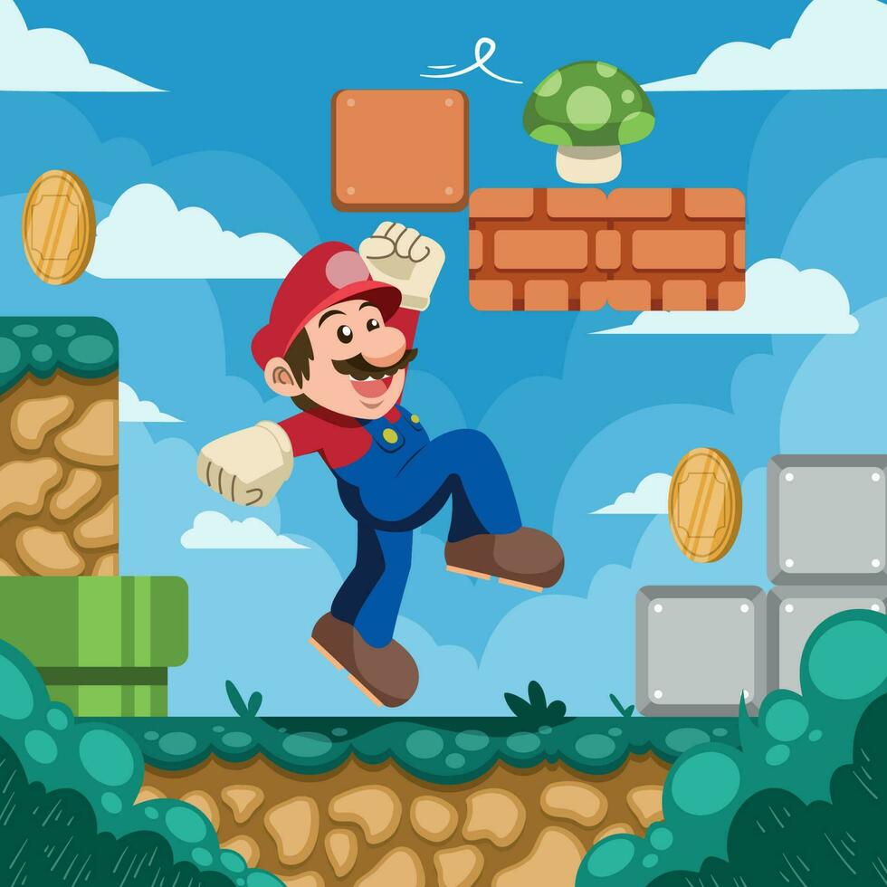 Plumber Hero Punching Mystery Box vector
