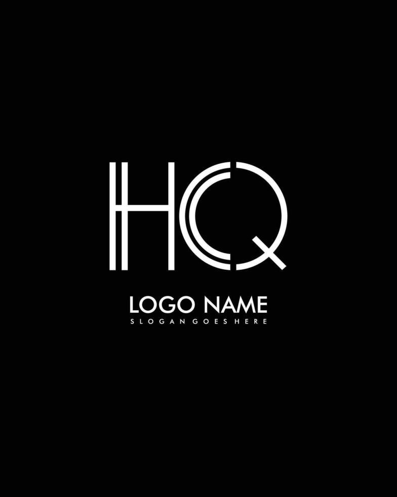 HQ Initial minimalist modern abstract logo vector