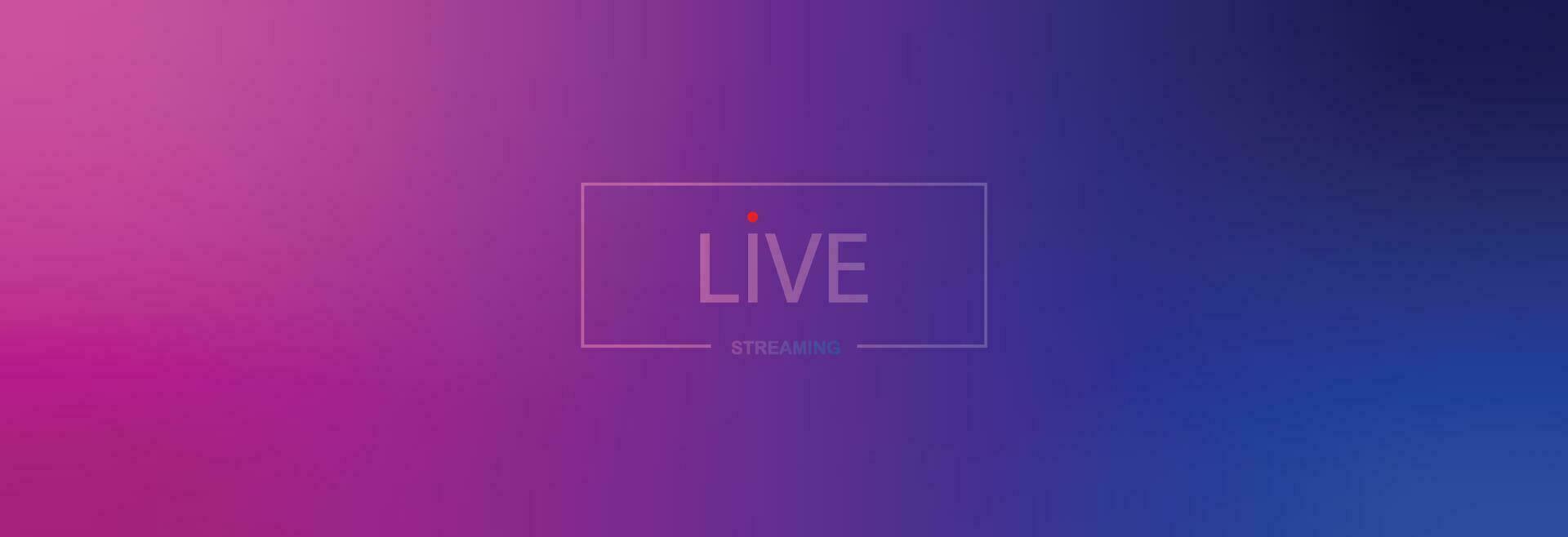 live streaming screen.gradient abstract background. vector