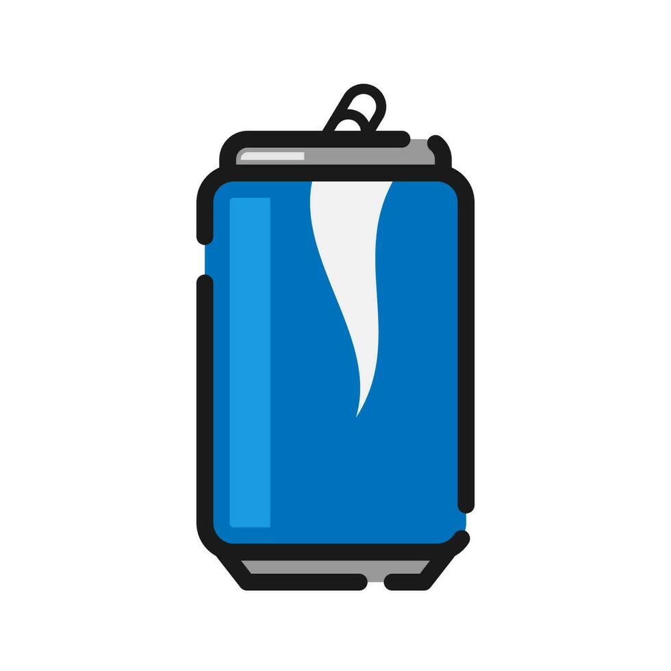 Soda aluminium can icon, vector illustration