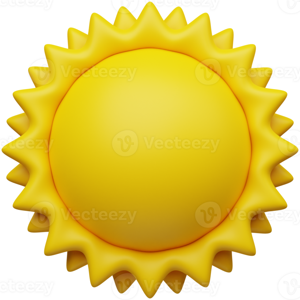 3d Sonne Symbol Illustration png