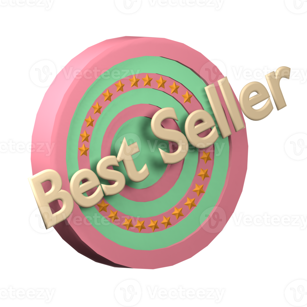 3d icon best seller png