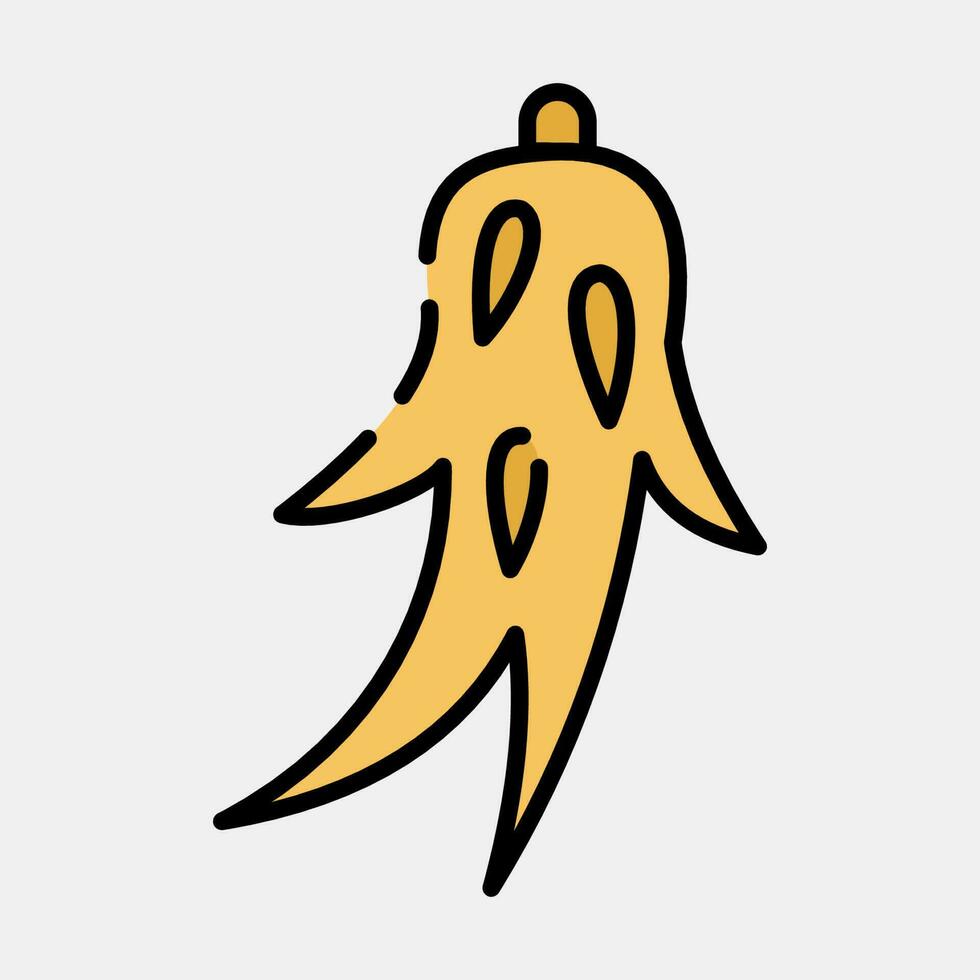 Icon ginseng. South Korea elements. Icons in filled line style. Good for prints, posters, logo, advertisement, infographics, etc. vector