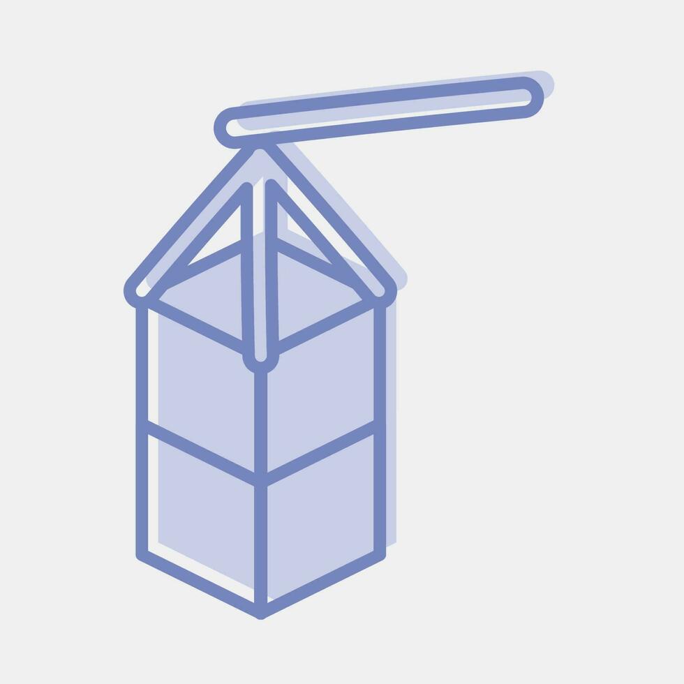 Icon lantern. South Korea elements. Icons in two tone style. Good for prints, posters, logo, advertisement, infographics, etc. vector