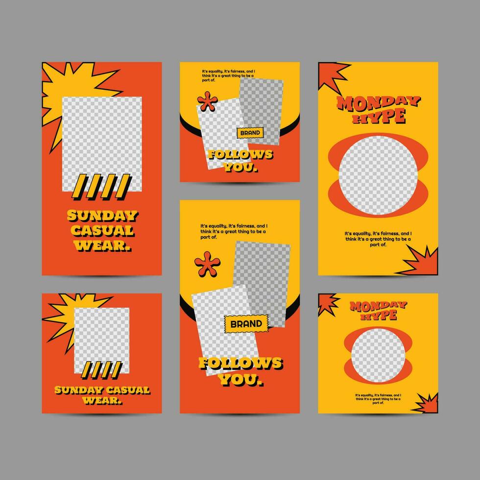Playful Template theme and Editable Post Template Social Media Banners for Digital Marketing vector