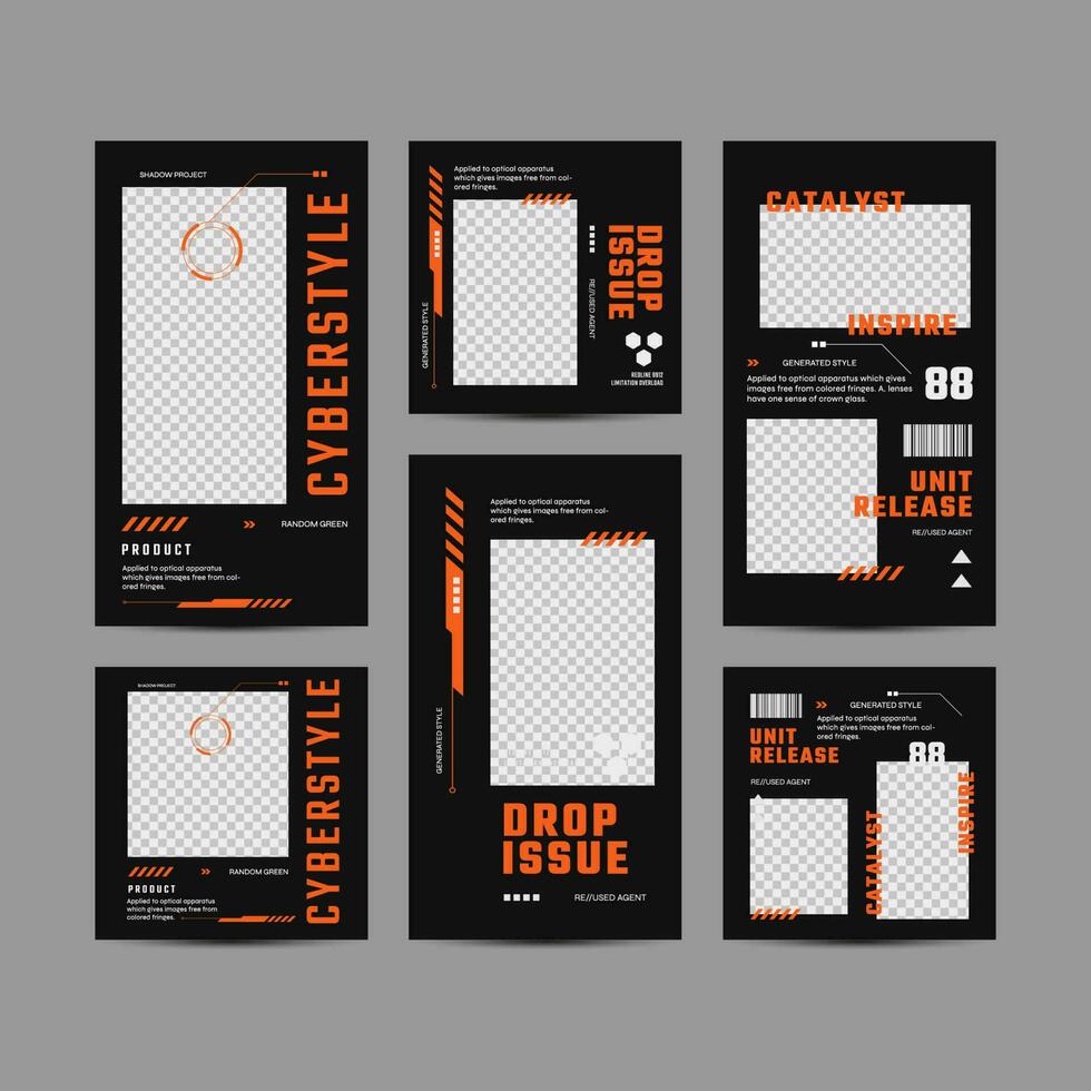 Bundle of Social Media Post Template for Digital Marketing vector