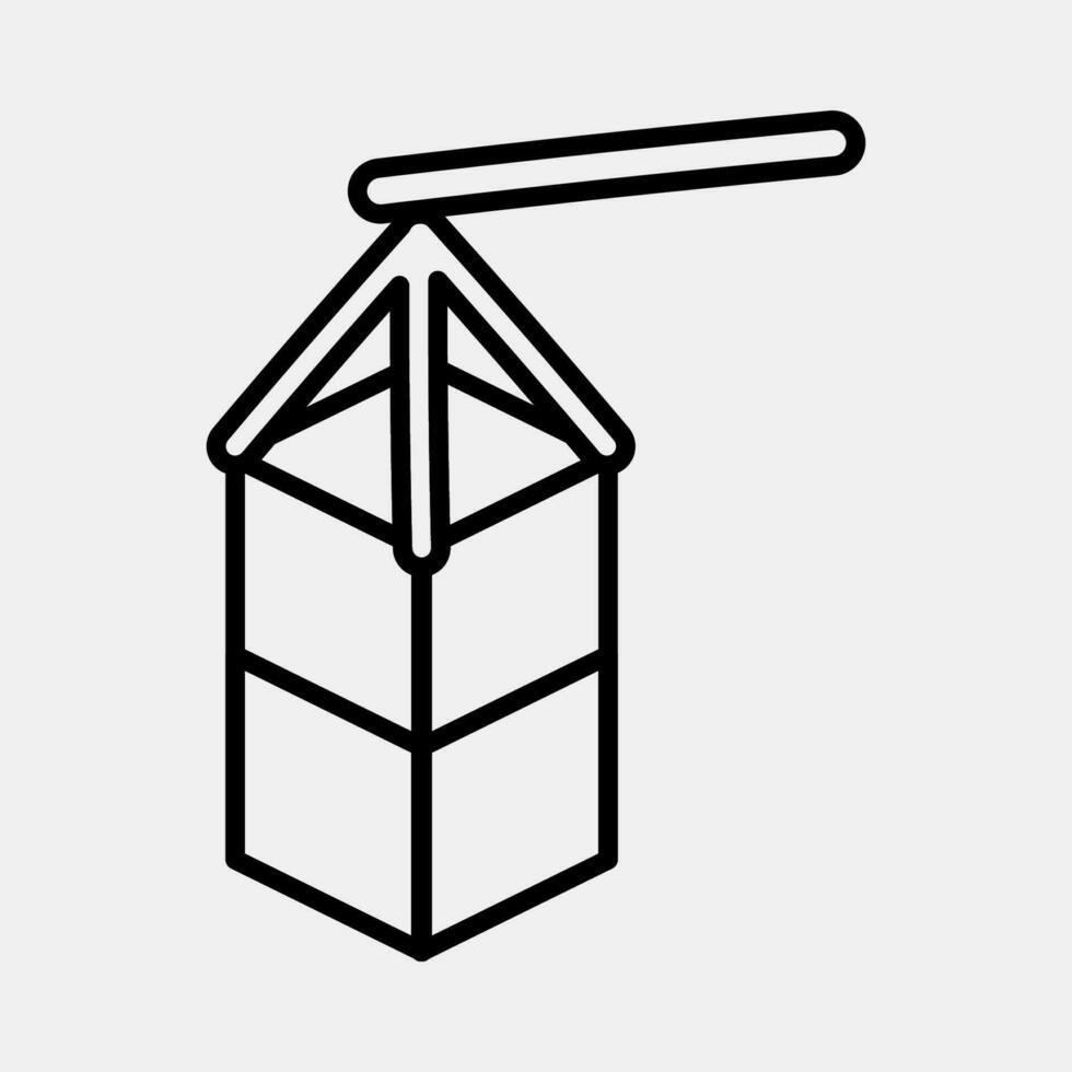 Icon lantern. South Korea elements. Icons in line style. Good for prints, posters, logo, advertisement, infographics, etc. vector