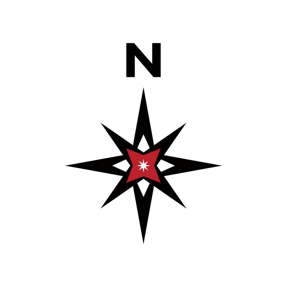 Vector compass rose with North, South, East and West indicated 24274856