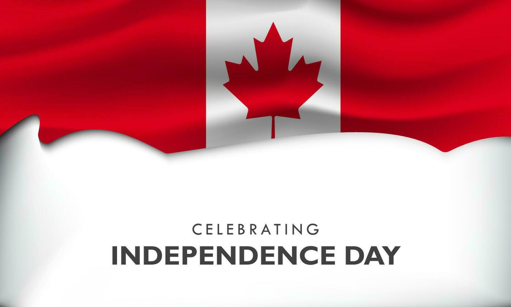 Celebrating canada independence day, Canada Abstract flag and Plain background vector
