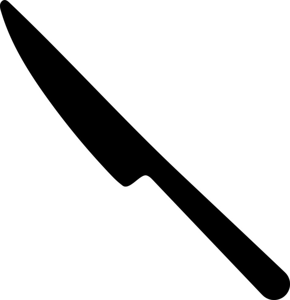 Knife icon in black color. vector