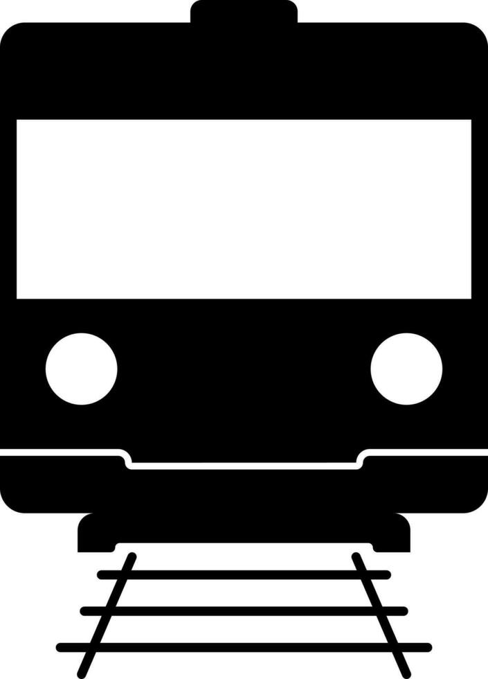 Isolated train icon in flat style. vector
